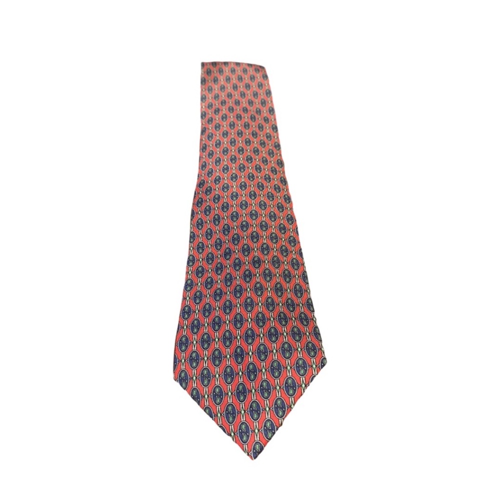 MENS SILK AQUASCUTUM LONDON MINI PAISLEY TIE MADE IN USA EUC